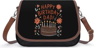 Generic Happy Birthday Dad Fashion Womens Crossbody Bags Novelty Handbag Shoulder Bag Purse
