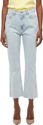 7 For All Mankind Light Blue Straight High Rise Jeans