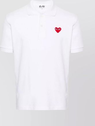 Comme Des Gar&ccedil;ons logo cotton polo shirt