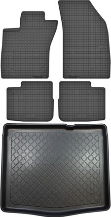 OEM Fiat Tipo Hatchback De Febrero De 2017. Juego De Alfombrillas De Goma Para Coche Y Alfombrilla Para Maletero