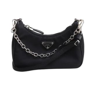Prada Pre-owned Mini Bags, female, Black, Size: ONE SIZE Pre-owned Tessuto 2way Shoulder Bag