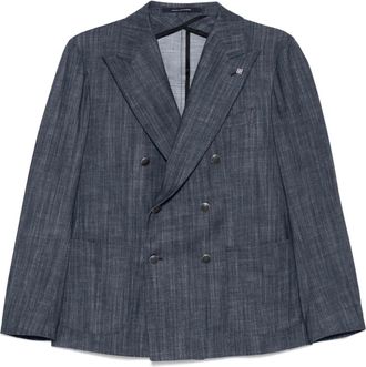 Tagliatore Blazer denim - Blu