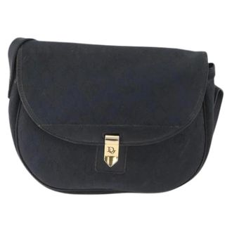 Dior Pre-owned Cross Body Bags, female, Black, Size: ONE SIZE Pre-owned Vintage honeycomb flap crossbody bag