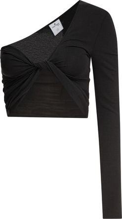 Courr&egrave;ges Womens Black Elastane Top viscose - Size Medium