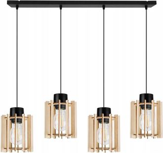 OEM L&aacute;mpara Colgante, L&aacute;mpara De Techo, Madera, Pantalla Led