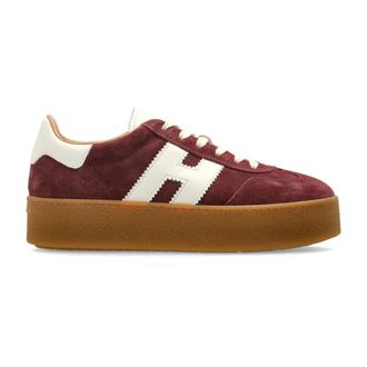 Hogan Cool H698 Platform Sneakers - Dames - Sneakers - Rood - 38 1/2 EU - Leer - Schoenen