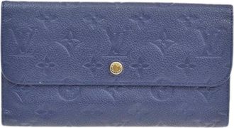Louis Vuitton Pre-owned Wallets, female, Blue, Size: ONE SIZE Pre-owned Leather Wallet