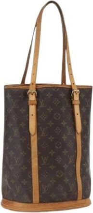 Louis Vuitton Pre-owned Bucket Bags, female, Brown, Size: ONE SIZE Pre-owned Vintage Canvas Bucket Bag