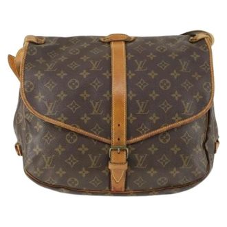 Louis Vuitton Pre-owned Cross Body Bags, female, Brown, Size: ONE SIZE Pre-owned Canvas Cross Body Bag