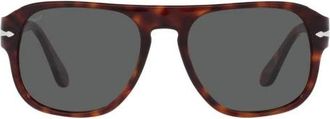 Persol Jean Zonnebril - Heren - Zonnebrillen - Bruin - 54 MM - Accessoires