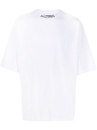 Palm Angels Logo Over T-shirt - White