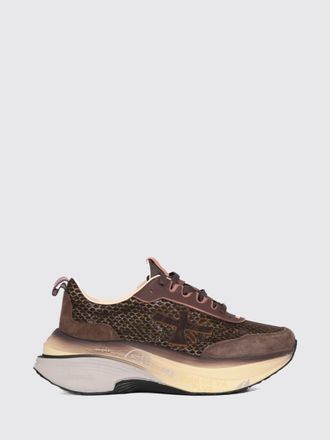 Premiata Hill Nylon and Suede Sneakers with Chunky Sole