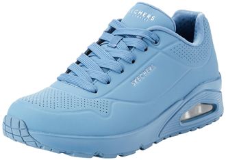 Skechers Mens Uno Stand on Air Sneaker, Blue Durabuck Mesh, 5.5 UK