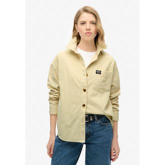 Superdry Overhemd in geribbeld dik fluweel