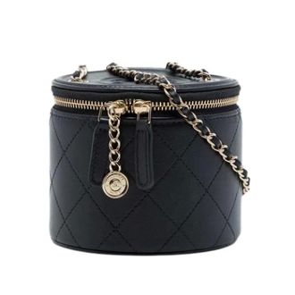 Chanel Pre-owned Vanity Bag - Dames - Pre-owned - Zwart - Maat: ONE Size Leer