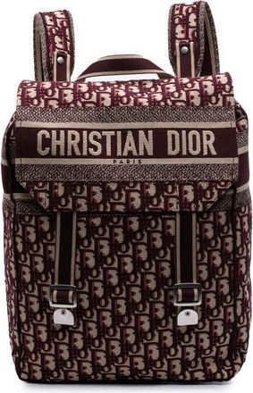 Dior Pre-owned Dior Oblique Embroidered Canvas Diorcamp Backpack Unisex 4U380ZEZ9FS5YXYO