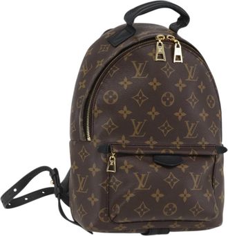 Louis Vuitton Palm Springs Backpack Monogram Canvas Brown Canvas Backpack Bag (Pre-Owned)