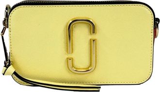 Marc Jacobs The Snapshot Crossbody Bag - Dames - Tassen - Geel - Maat: ONE Size Leer