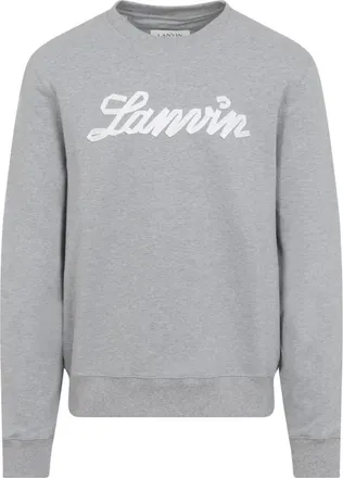 Lanvin Ribbon Sweatshirt - Heren - Sweatshirts - Grijs - M - Katoen - Hoodies & sweatvesten