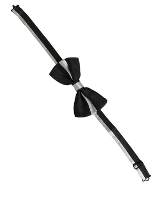 Dolce & Gabbana Silk Adjustable Bow Tie - Black