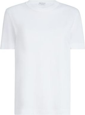 Brunello Cucinelli Jersey T-shirt in White at Nordstrom, Size Xx-Small Eu