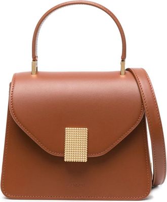 Lanvin Concerto Top Handle Bag - Dames - Handtassen - Bruin - ONE Size - Leer - Tassen