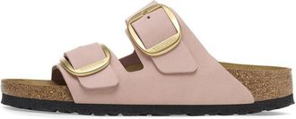 Birkenstock (WMNS) Birkenstock Arizona Big Buckle Nubuck Leather Narrow Fit Sandals Soft Pink 1026583