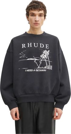 Rhude Hombre, Sudaderas, Negro, Talla: M