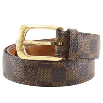 Louis Vuitton Pre-owned Vintage Leather Belt - female - Louis Vuitton Vintage - Vintage Belts - Brown - ONE SIZE - Pre-owned