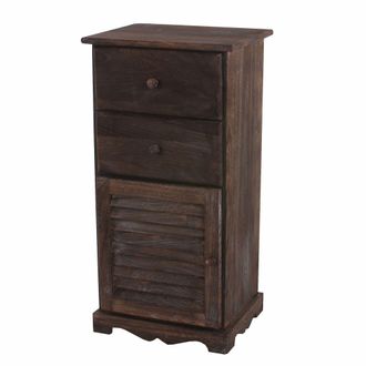 Hhg C&oacute;moda, 81x40x32cm, Aspecto Shabby, Vintage, Marr&oacute;n