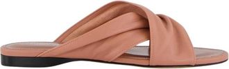 PARIS TEXAS Texas Rose Platte Sandalen van Nappa Leer - Dames - Sandalen - Roze - 40 EU - Leer - Schoenen