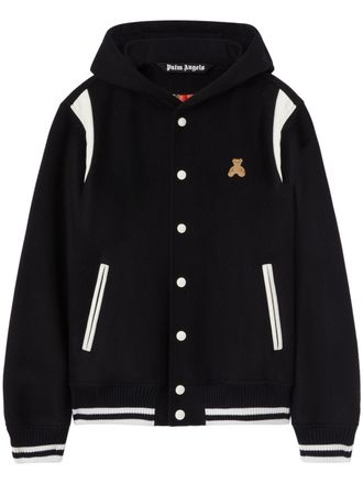 Palm Angels Bear In Mind jacket - men - Polyamide/Wool/Cotton/Polyester/Polyester - 48 - Black