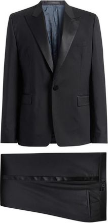 Paul Smith The Soho Tailored Fit Black Wool & Mohair Tuxedo in 79_Black at Nordstrom, Size 44