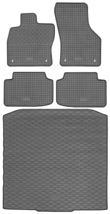 OEM Skoda Octavia Iii Kombi De Febrero De 2013 A Mayo De 2020. Juego De Alfombrillas De Goma Para Coche Y Alfombrilla Para Maletero