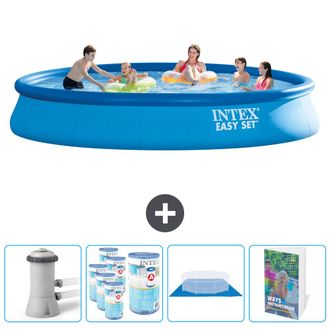 Intex Piscina Easy Set Redonda - 457x84 Cm - 7-piezas Scb103