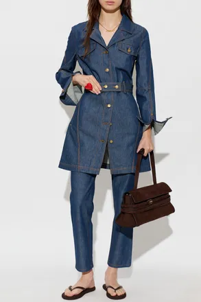 Moschino Jeans With Tapered Legs, Womens, Navy Blue