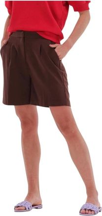 Envii Dames, Korte broeken, Bruin, Maat: XS Viscose