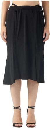 Just Cavalli Gonna Svasata Jersey - Skirts - Mujer - Negro - L