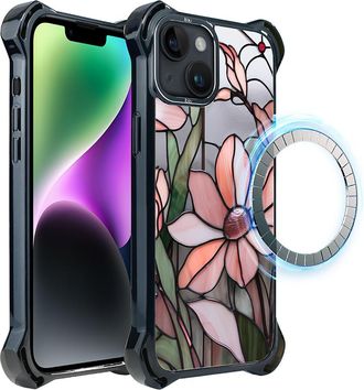 OEM Funda Ibizu Dropguard Ultra Para Iphone 14 Plus Con Magsafe, Color Cristal, Rosa Magnolia