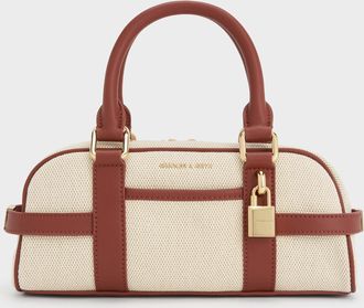 Charles & Keith Scottie Canvas Bowling Bag