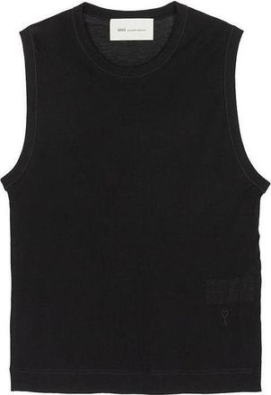 Ami (WMNS) AMI Sleeveless Shirt Black FTP818-JE0211-001