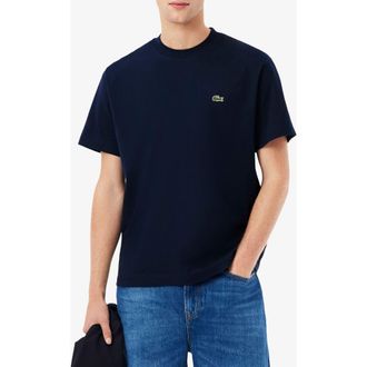 Lacoste Cotton Crewneck T-Shirt in Navy Blue at Nordstrom, Size 8