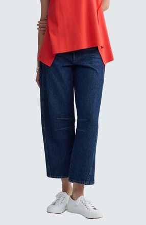 Luukaa D'Celli Lennon Structured Denim Pants in Indigo Denim at Nordstrom, Size 12