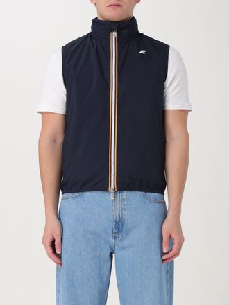 K-Way Suit Vest Men color Blue