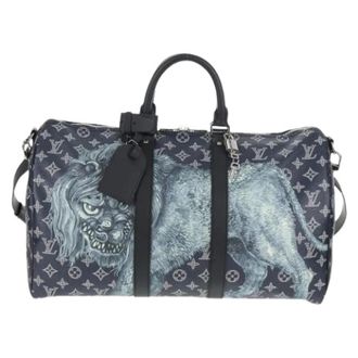 Louis Vuitton Pre-owned Keepall Bandouliere Tas - Heren - Vintage Weekendtas - Blauw - ONE Size - Vintage