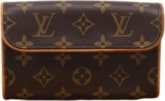 Louis Vuitton Pre-owned Waist Bag - Dames - Vintage Clutch - Bruin - ONE Size - Leer - Vintage