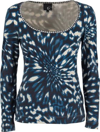 Just Cavalli Optical-print top - Blue