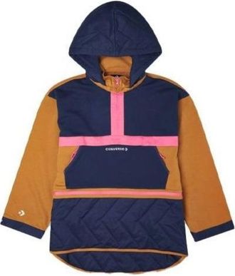 Converse (WMNS) Converse Convertible Hoodie Dress Asia Sizing Navy Tan 10021659-A02