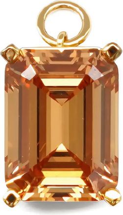 Izabel Display Oorbellen verfraaid met steen hanger - Goud