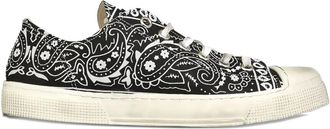 Gienchi x Jean Michel Sneakers con stampa bandana - Nero